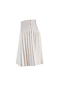 Jupe Charmille en laine - Blanc & Sable