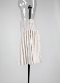 Jupe Charmille en laine - Blanc & Sable