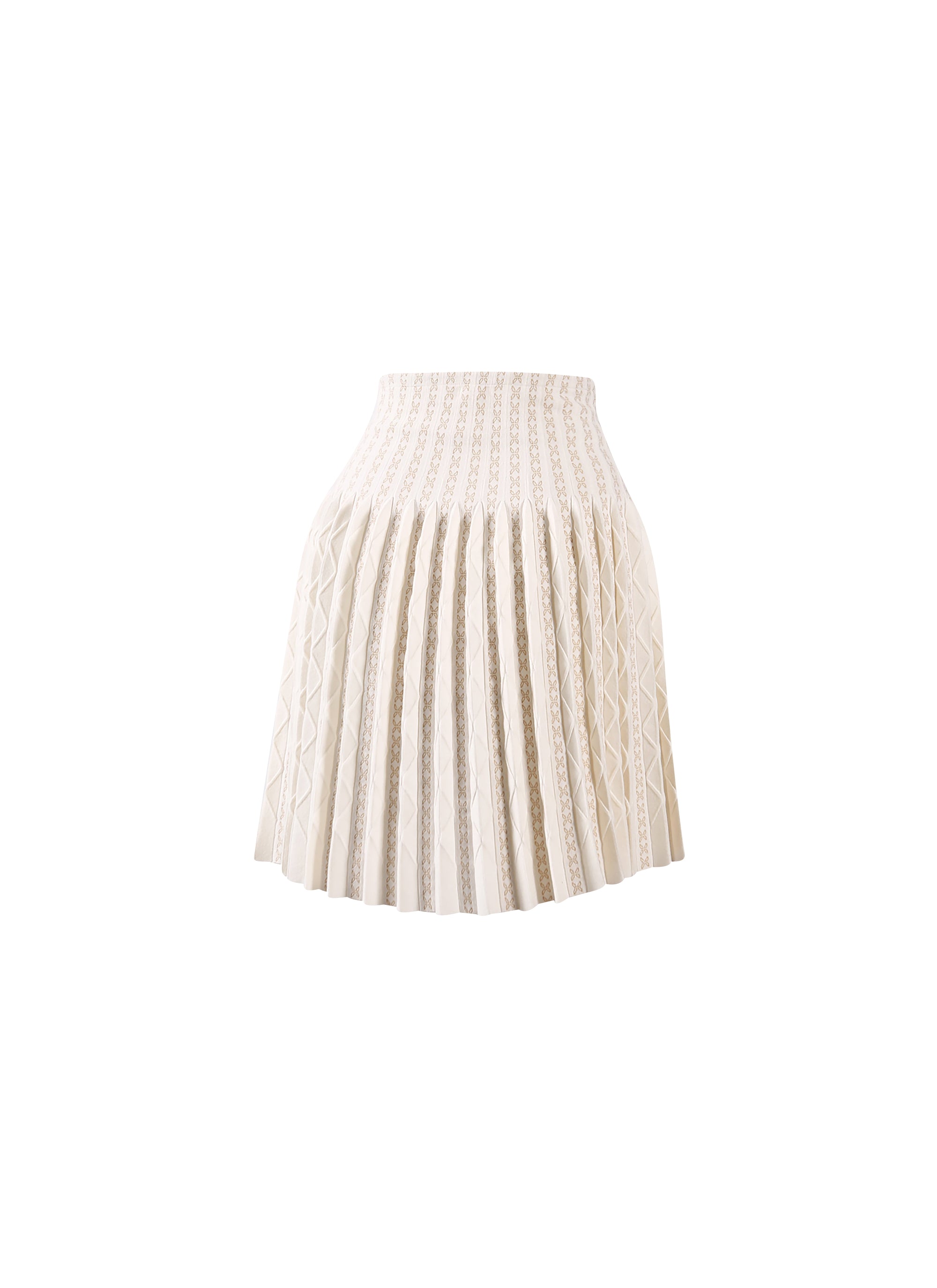 Jupe Charmille en laine - Blanc & Sable
