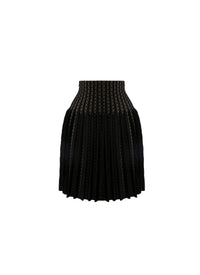 Jupe Charmille en laine - Noir & Or