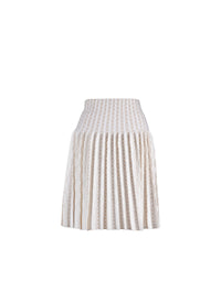 Jupe Charmille en laine - Blanc & Sable