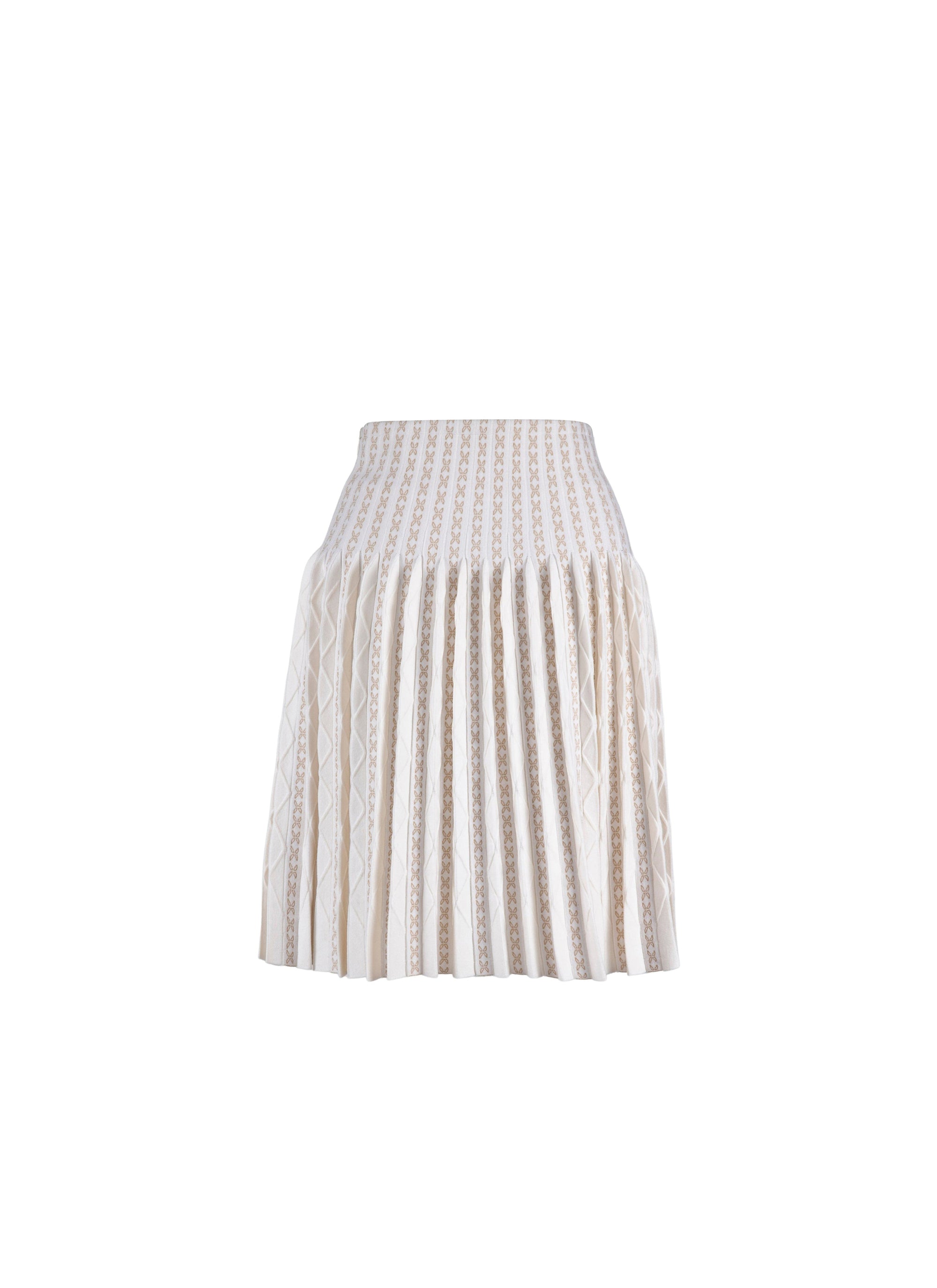 Jupe Charmille en laine - Blanc & Sable