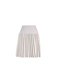 Jupe Charmille en laine - Blanc & Sable