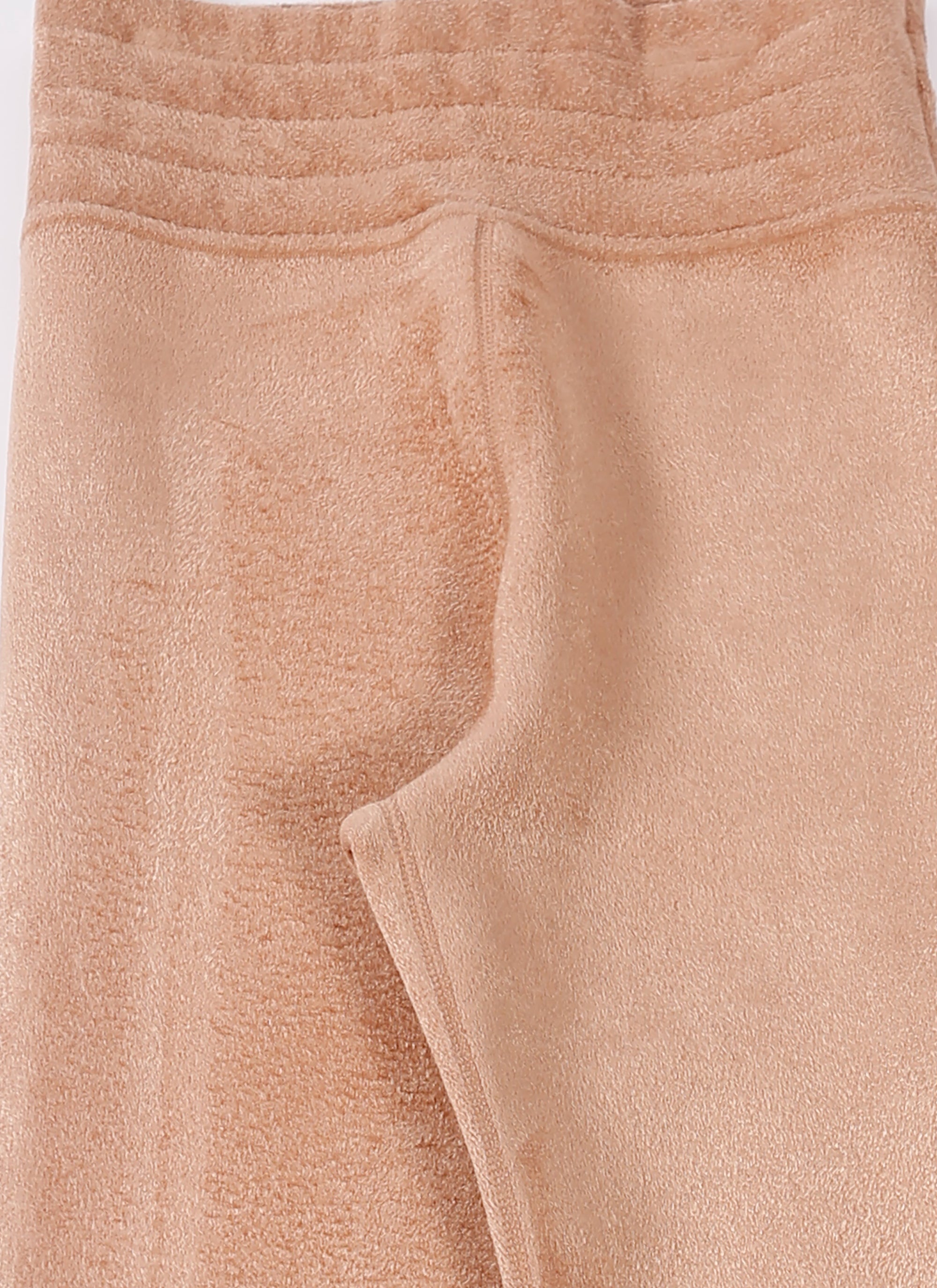 Iconic velvet legging - Nude