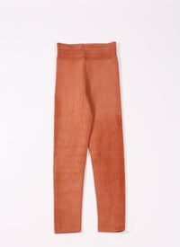 Legging en velours iconique - Caramel