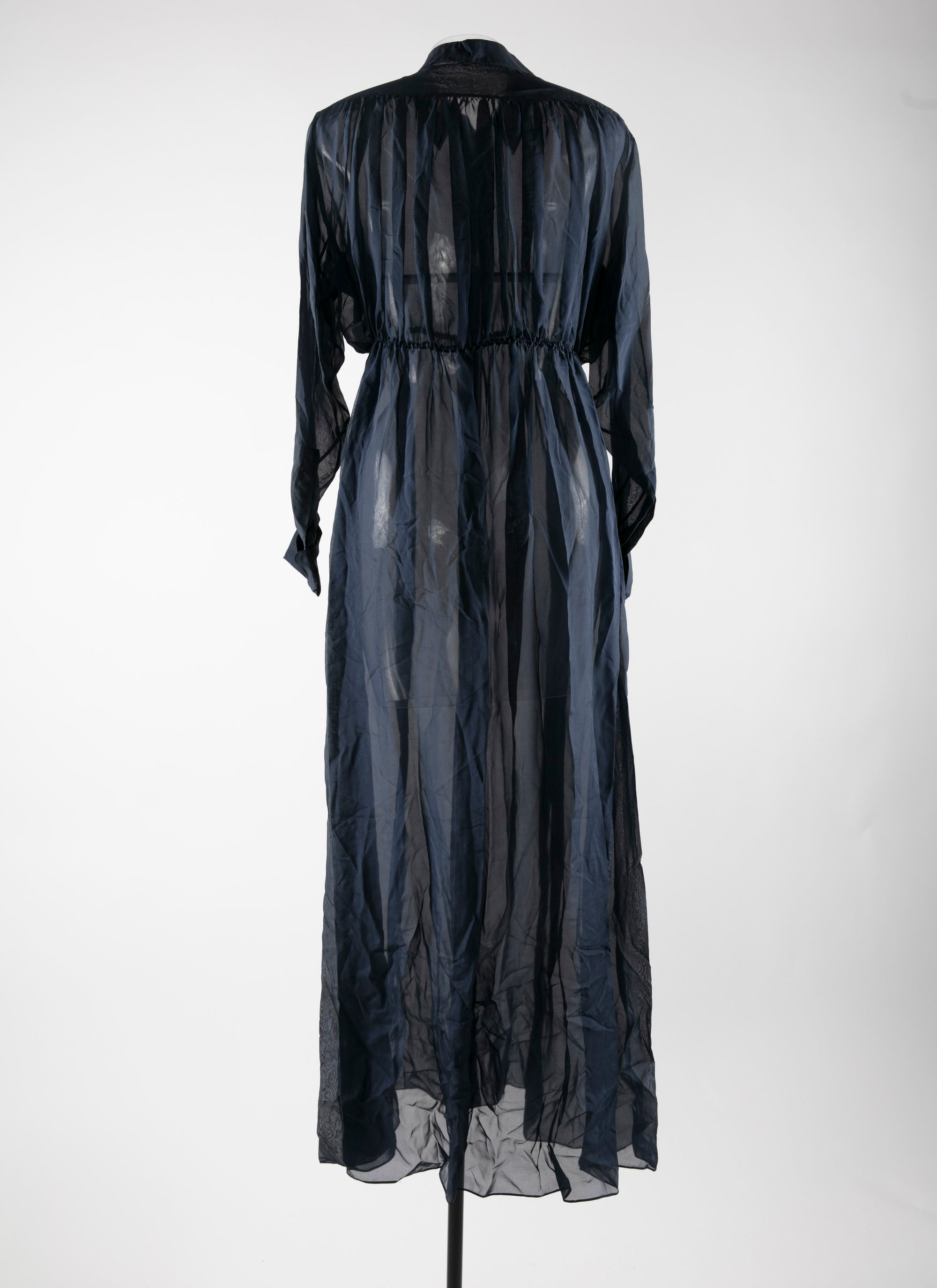 Silk shirt dress - Dark Navy