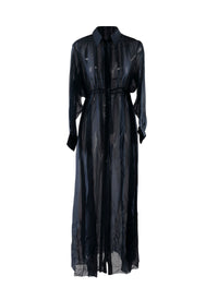 Silk shirt dress - Dark Navy