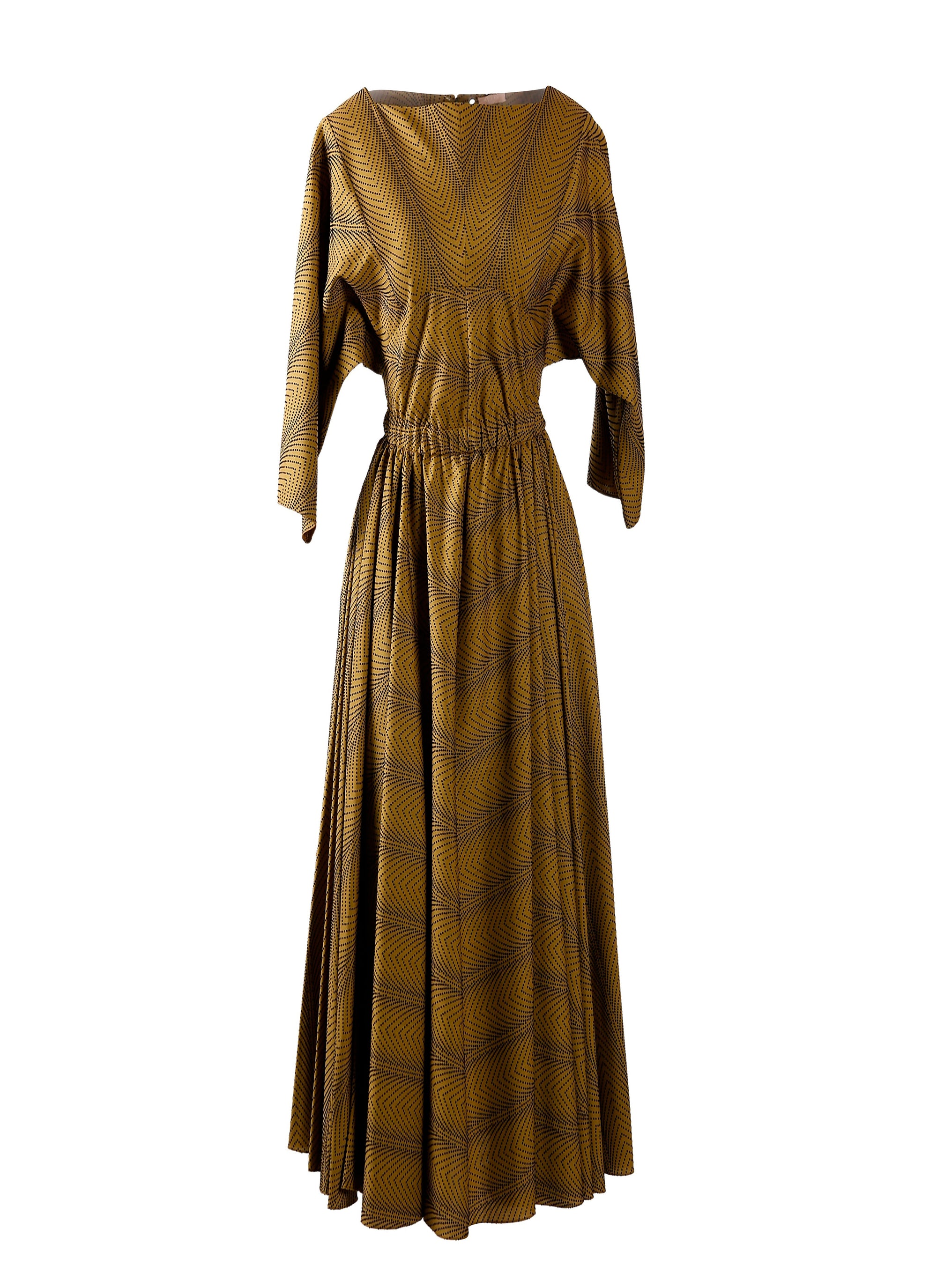 Mussola Boa long sleeve dress in wool - Amazone