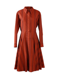 Robe Mussola Boa - Rouge Foncé