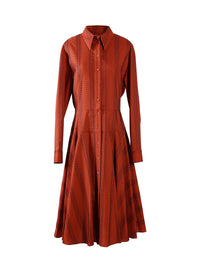 Robe Mussola Boa en laine - Rouge foncé