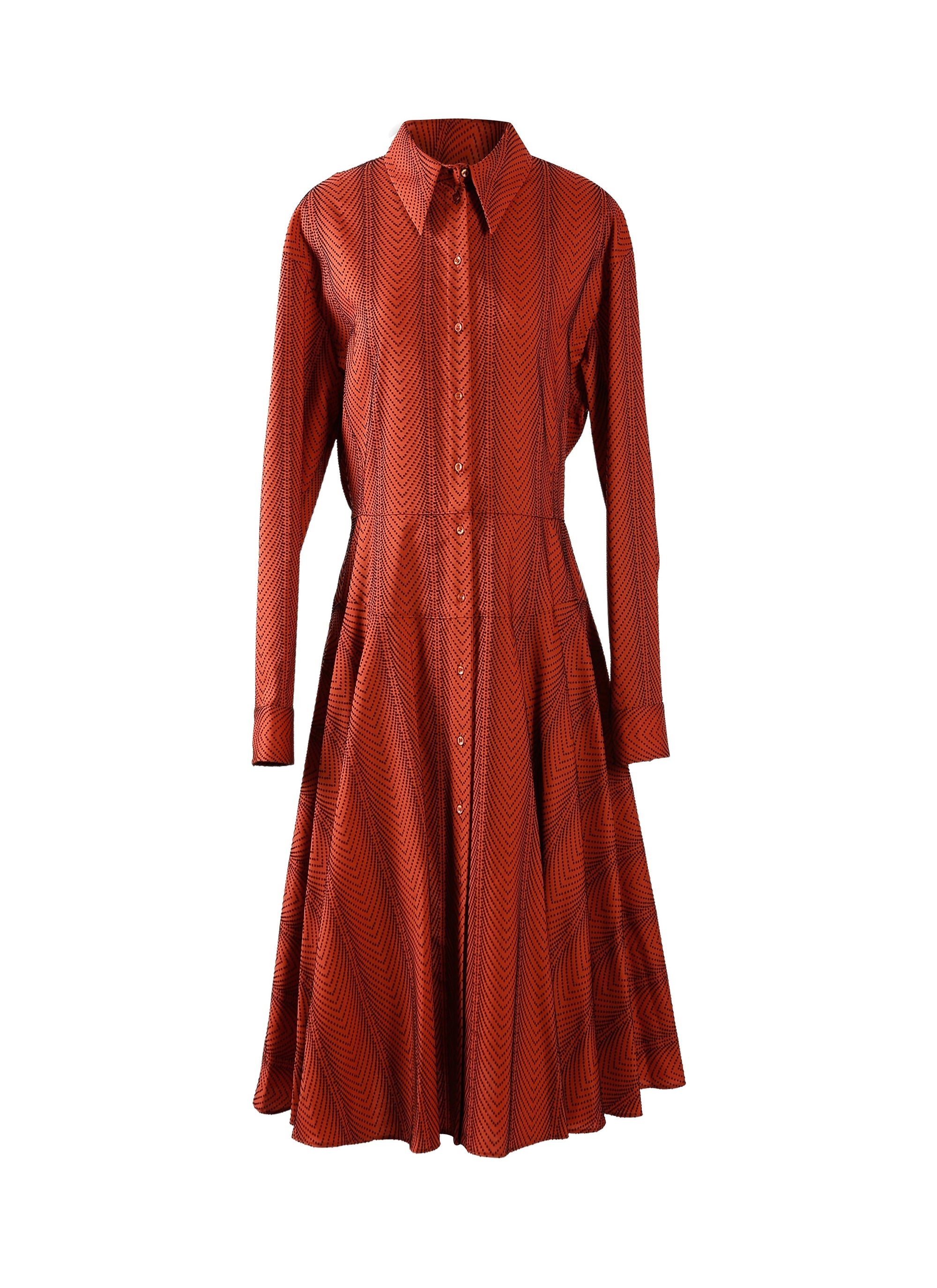 Robe Mussola Boa en laine - Rouge foncé
