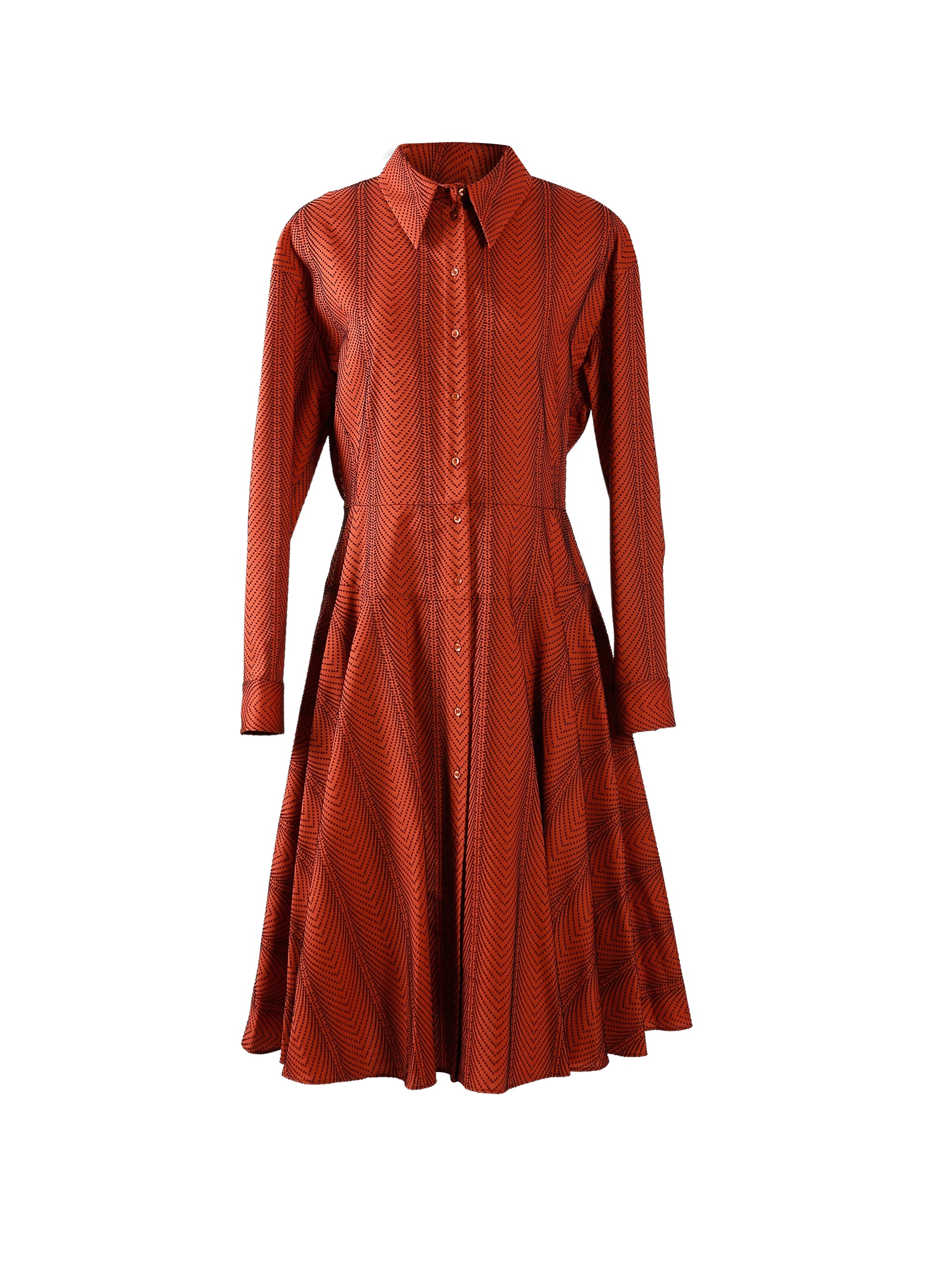 Mussola Boa dress - Dark Red