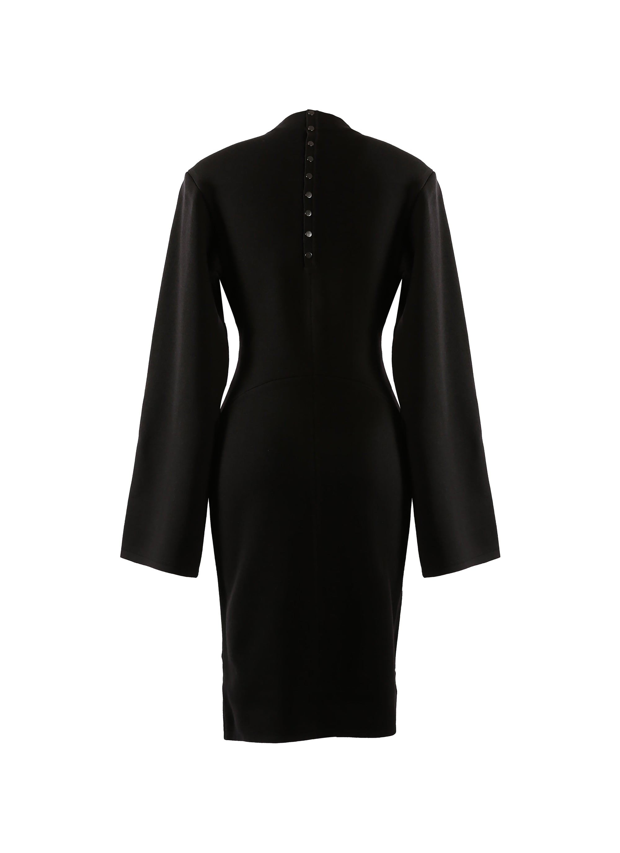Robe à manches longues Ingenue en laine - Noir