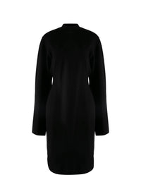 Robe à manches longues Ingenue en laine - Noir