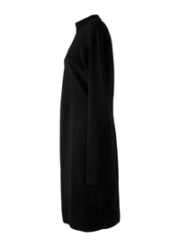 Robe à manches longues Ingenue en laine - Noir