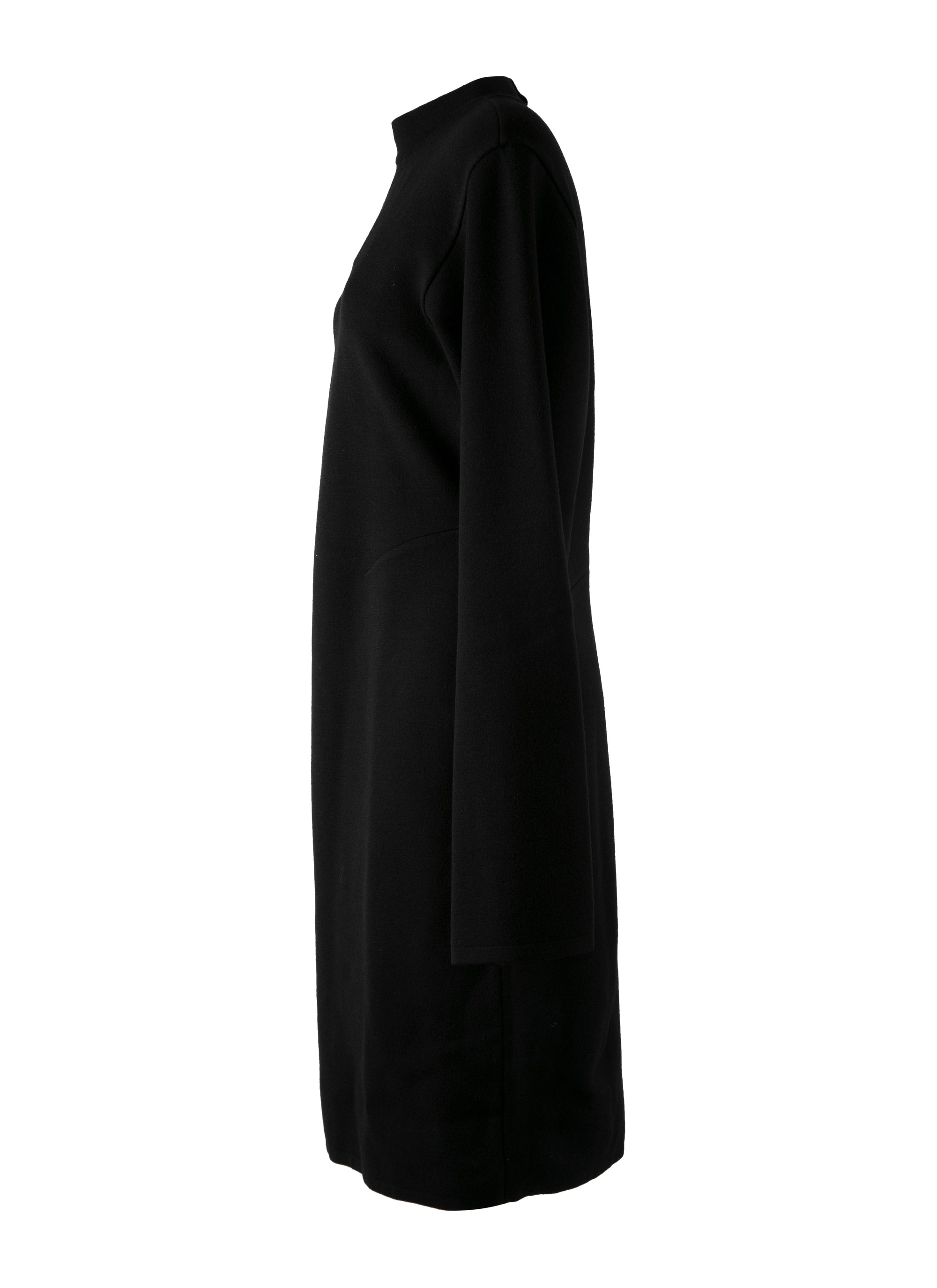 Robe à manches longues Ingenue en laine - Noir