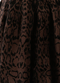 Pantera sleeveless short dress - Black & Brown