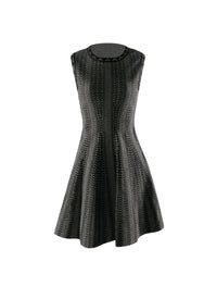 Robe sans manches en laine - Noir & Blanc