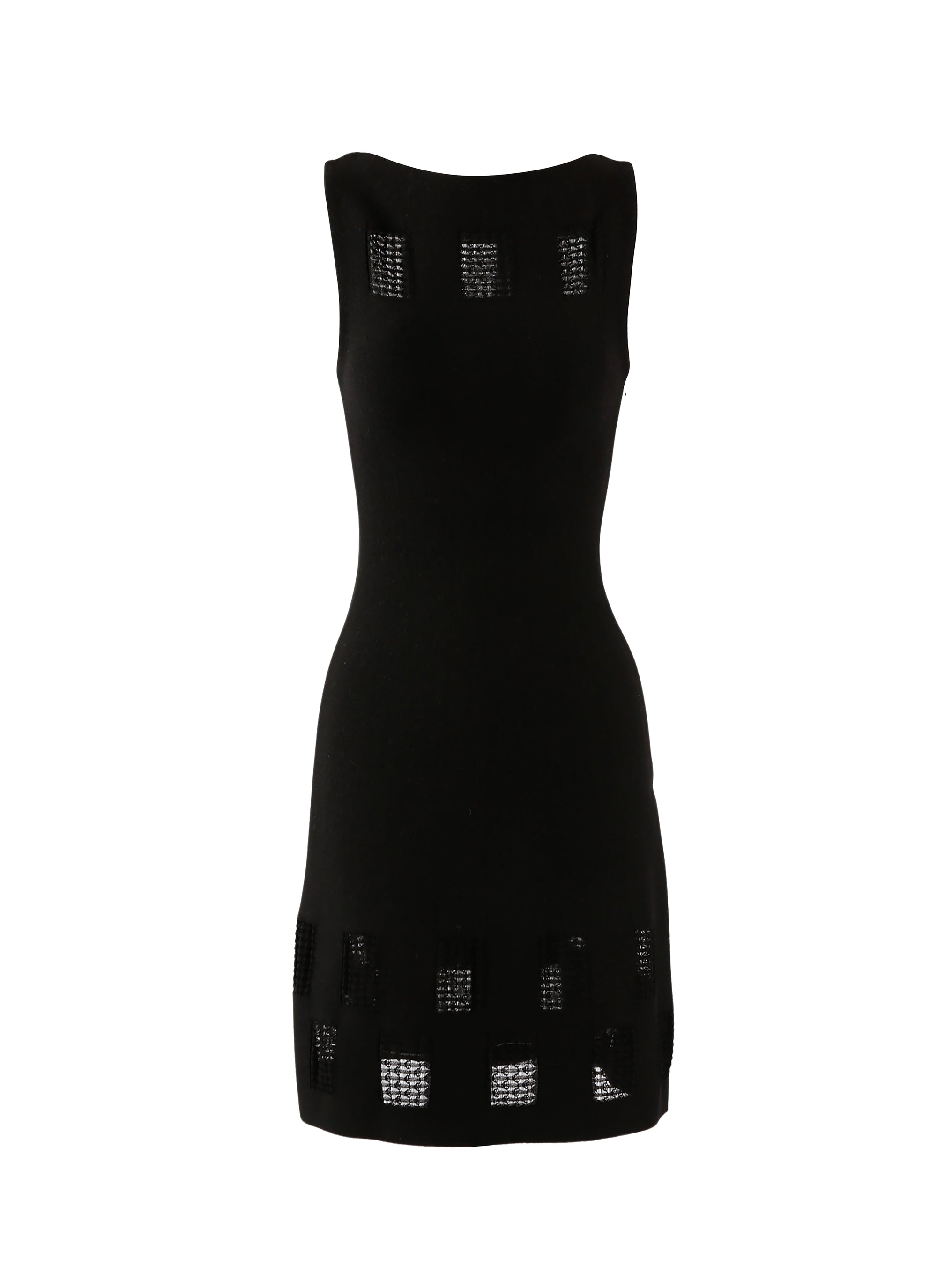 Robe sans manches Finistrelle en laine - Noir
