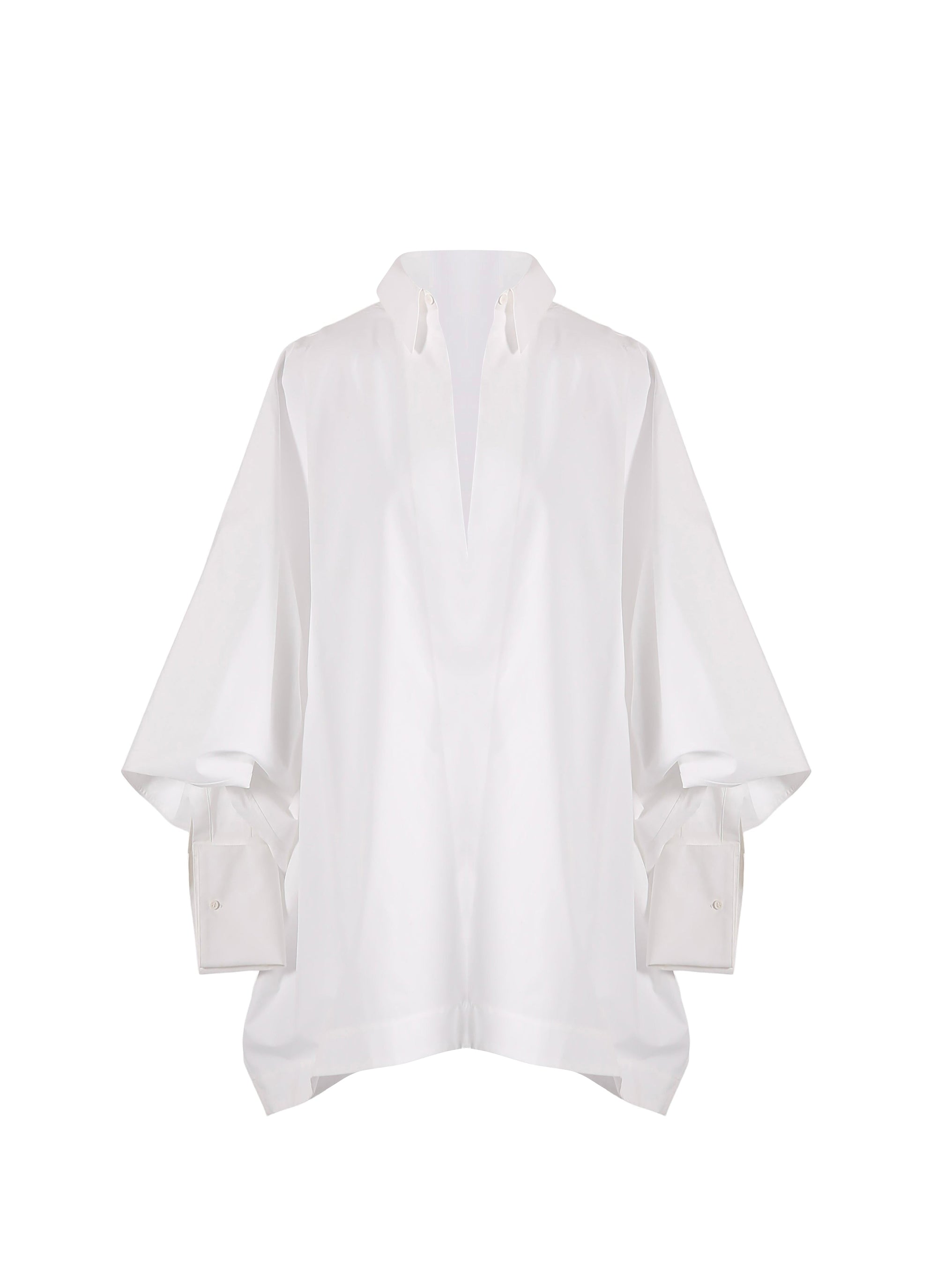 Chemise à manches chauve souris - Blanc intense
