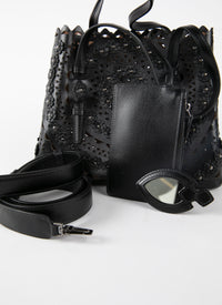 Mina tote bag - Black intense