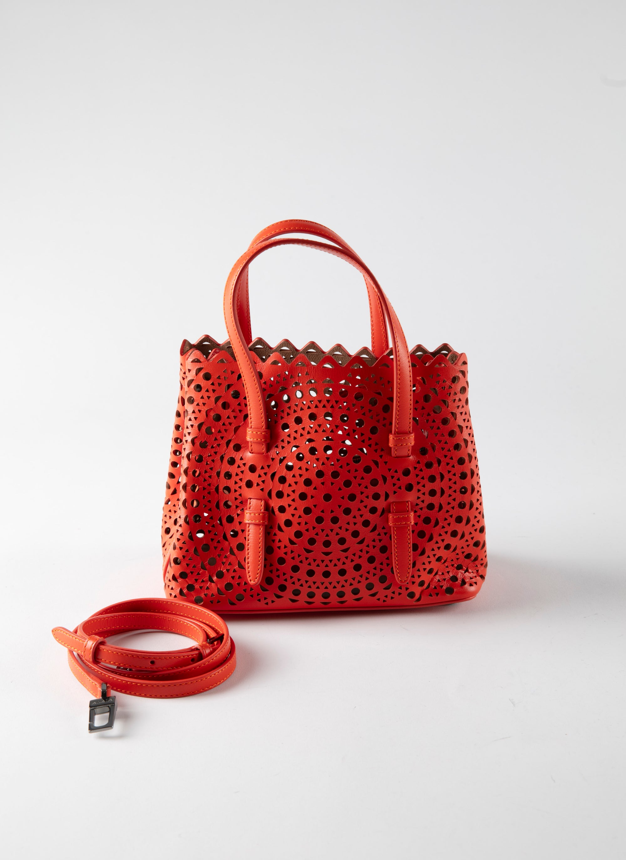 Mini sac Mina 20 - Orange Sanguine