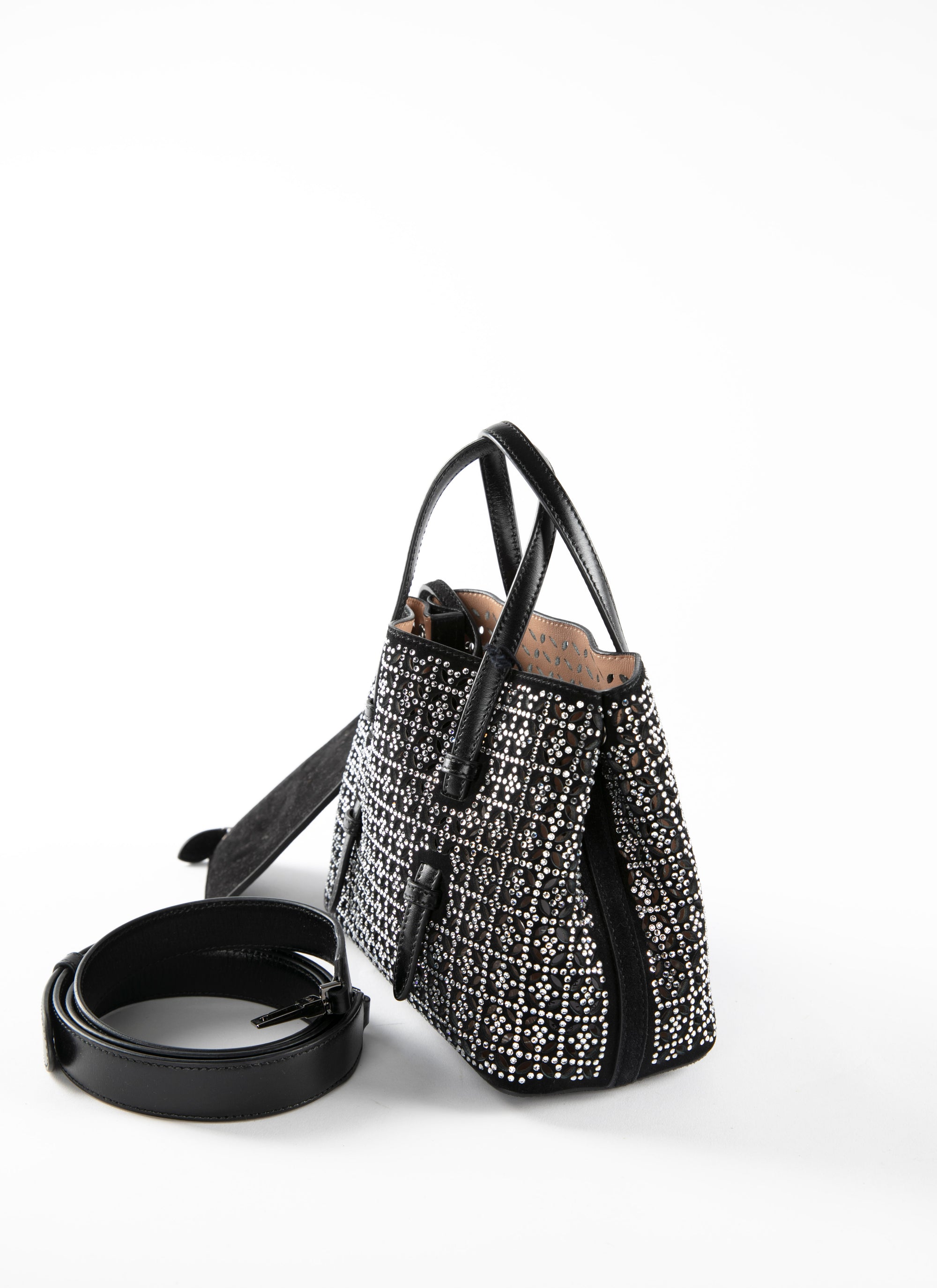 Mina mini bag - Black & Transpent