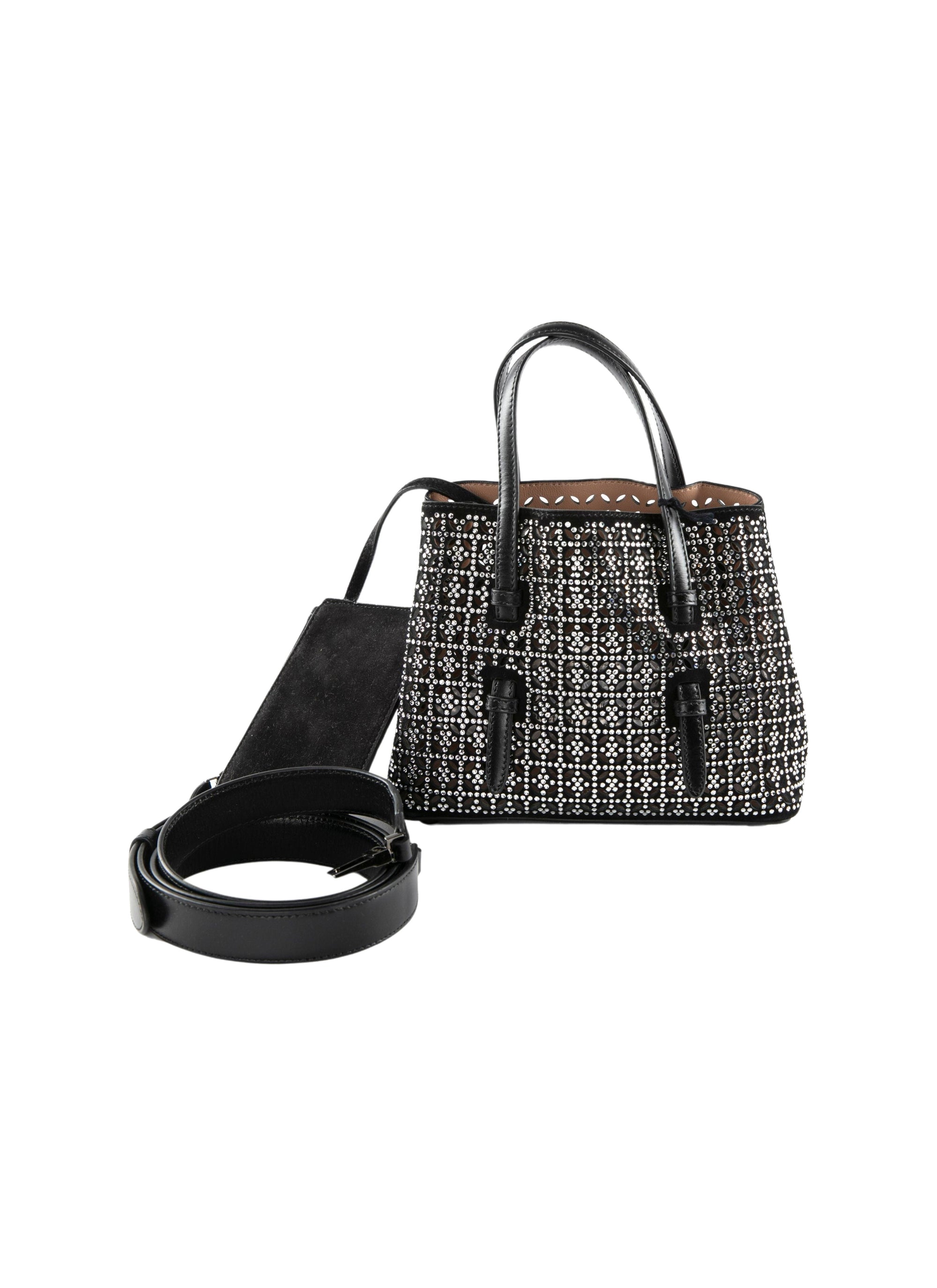 Mina mini bag - Black & Transpent