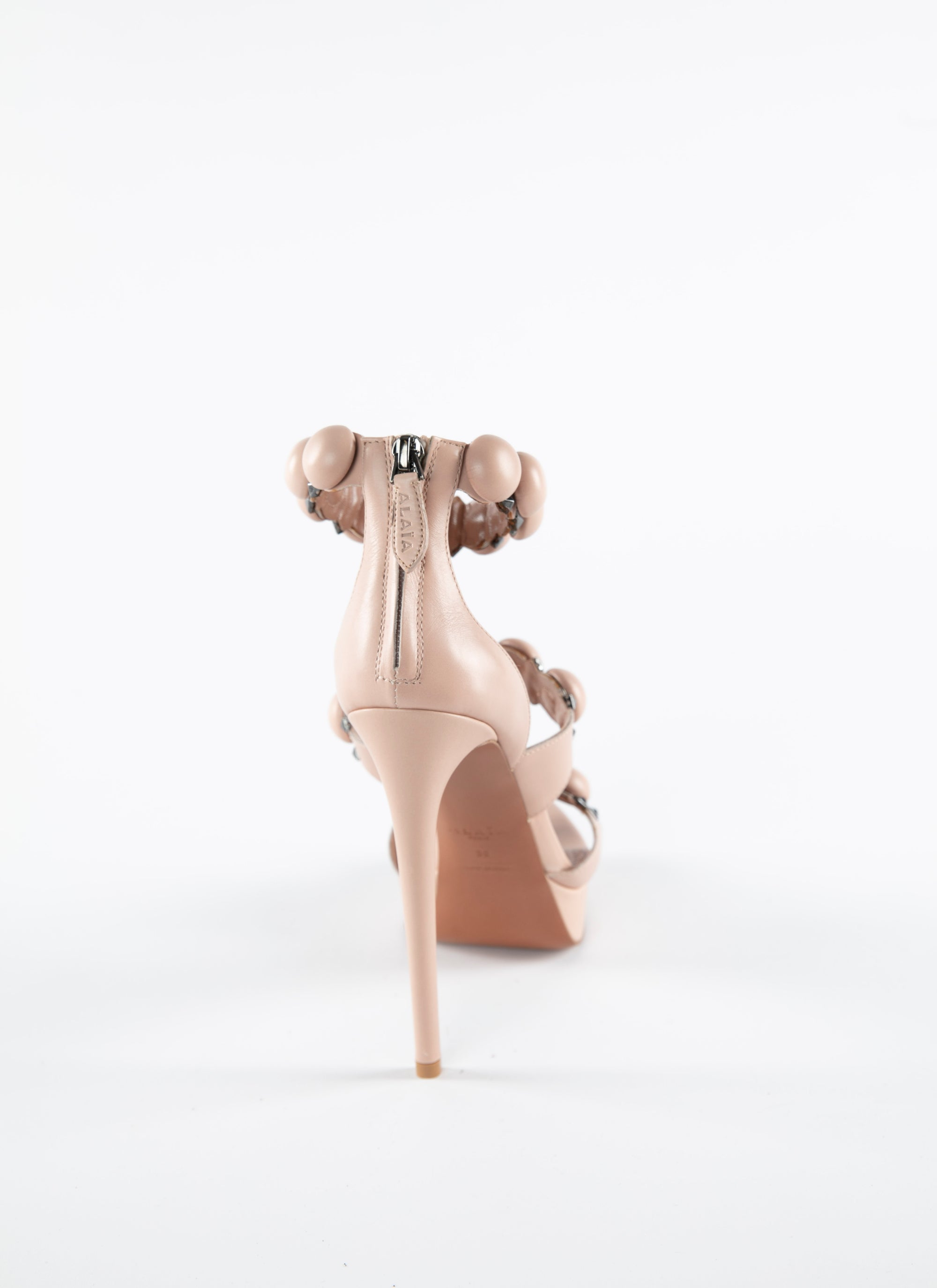 Sandales Bombe 135 plateforme en cuir - Nude