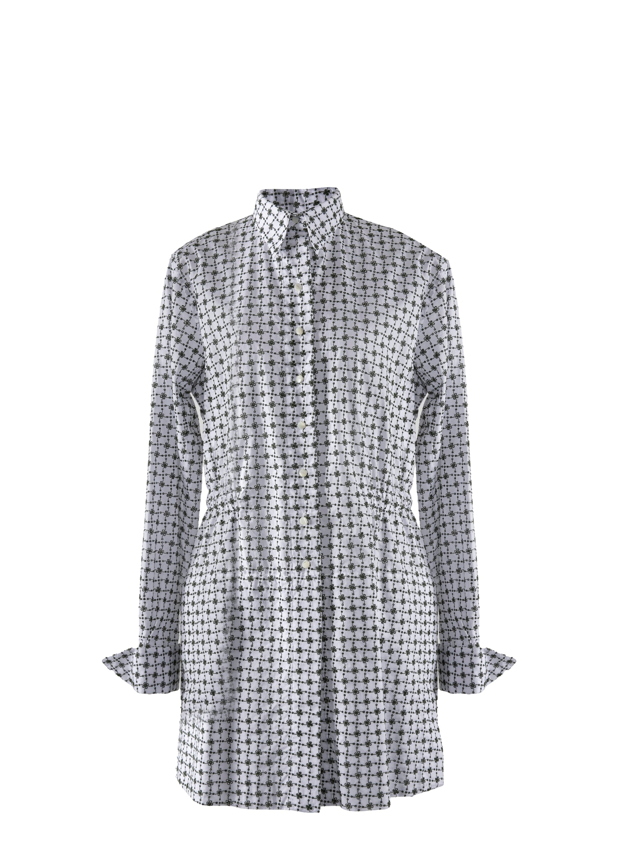 Chevrefeuille shirt - White & Green