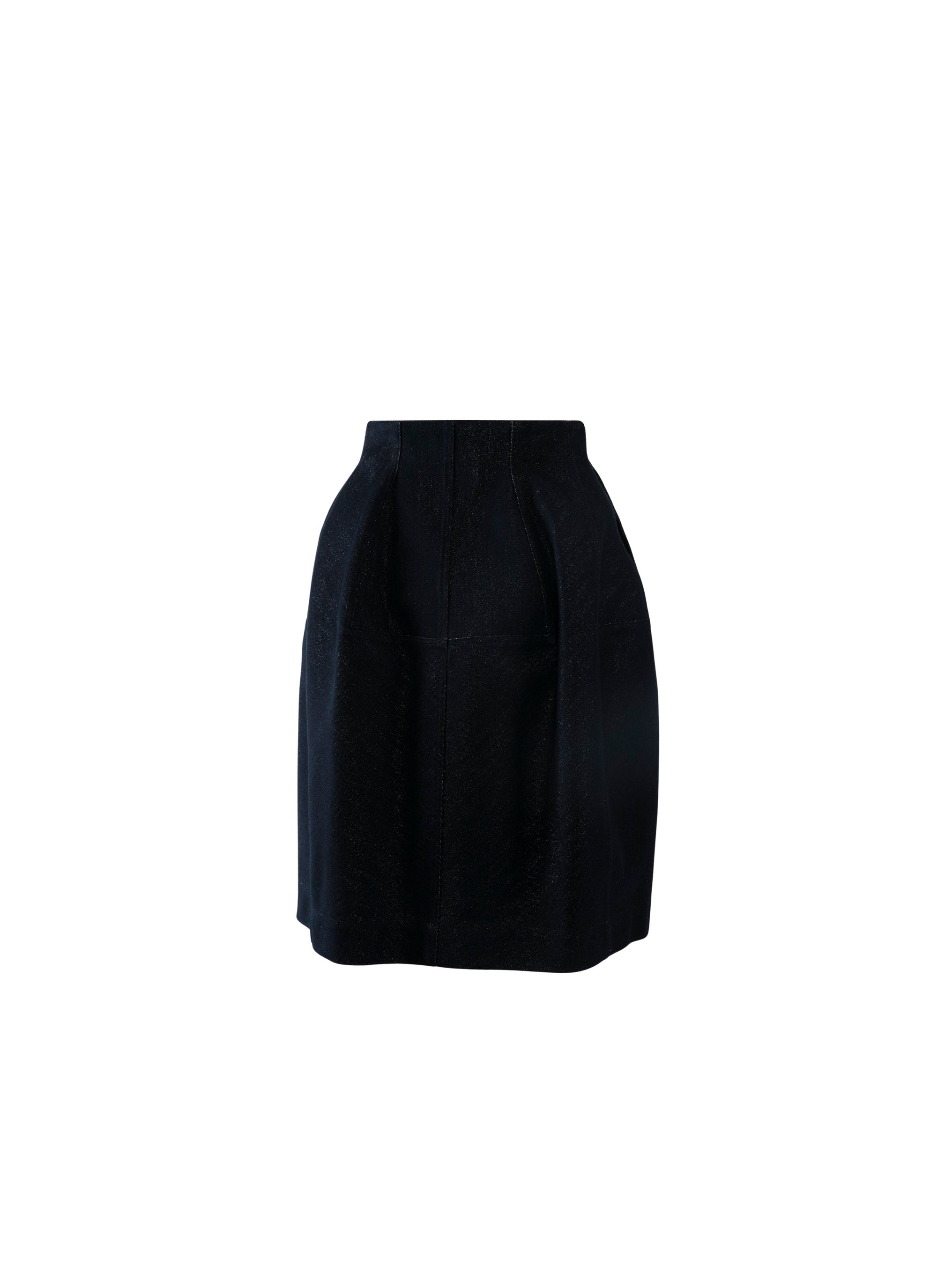 Jupe boule en denim - Argent