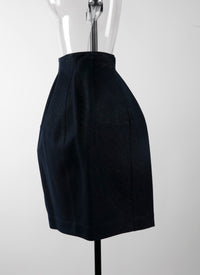 Jupe boule en denim - Argent