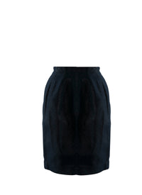 Short skirt in denim - Blue & Gold