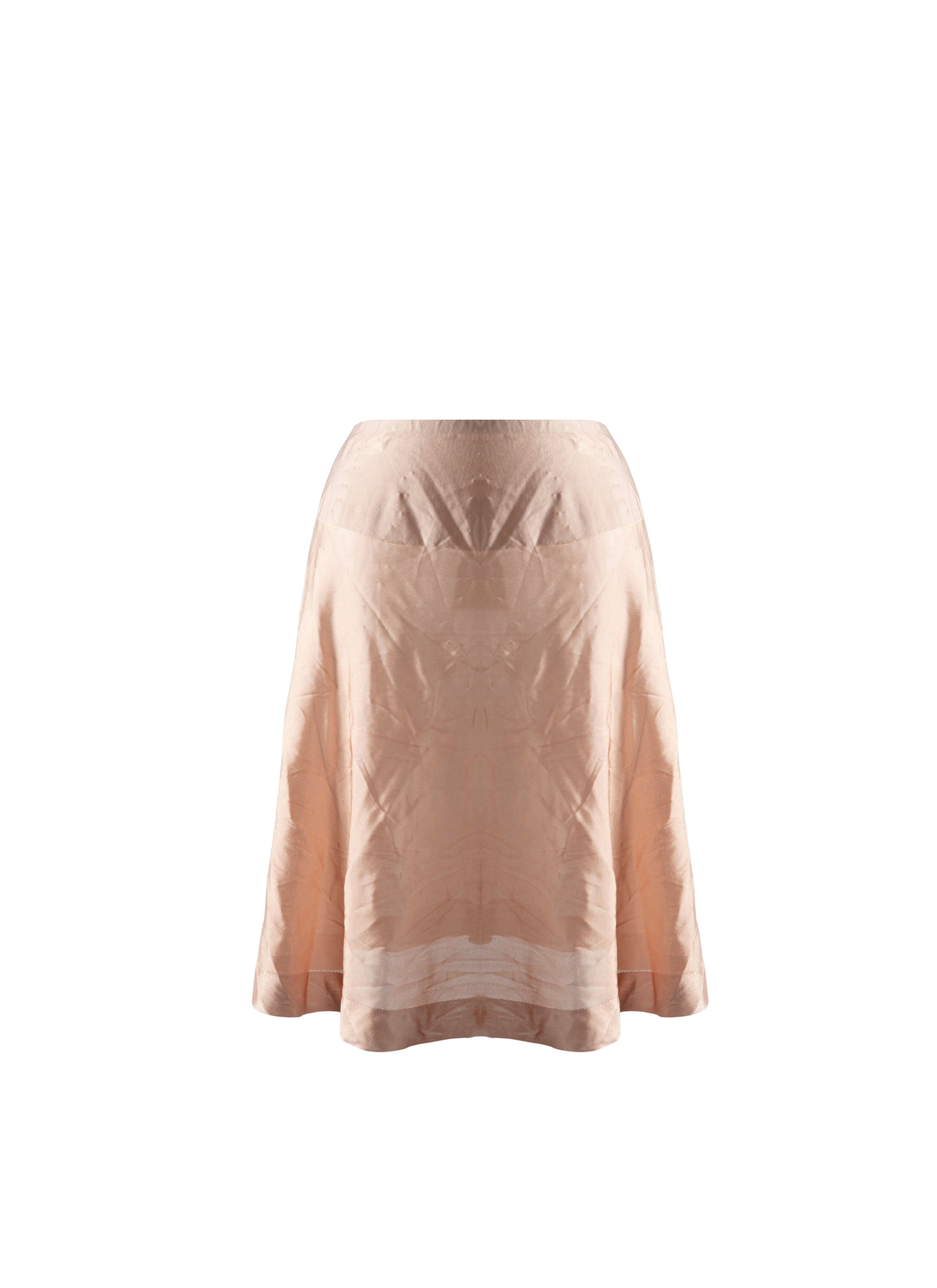 Fond de jupe mi-longue unie avec détails - Rose Chair