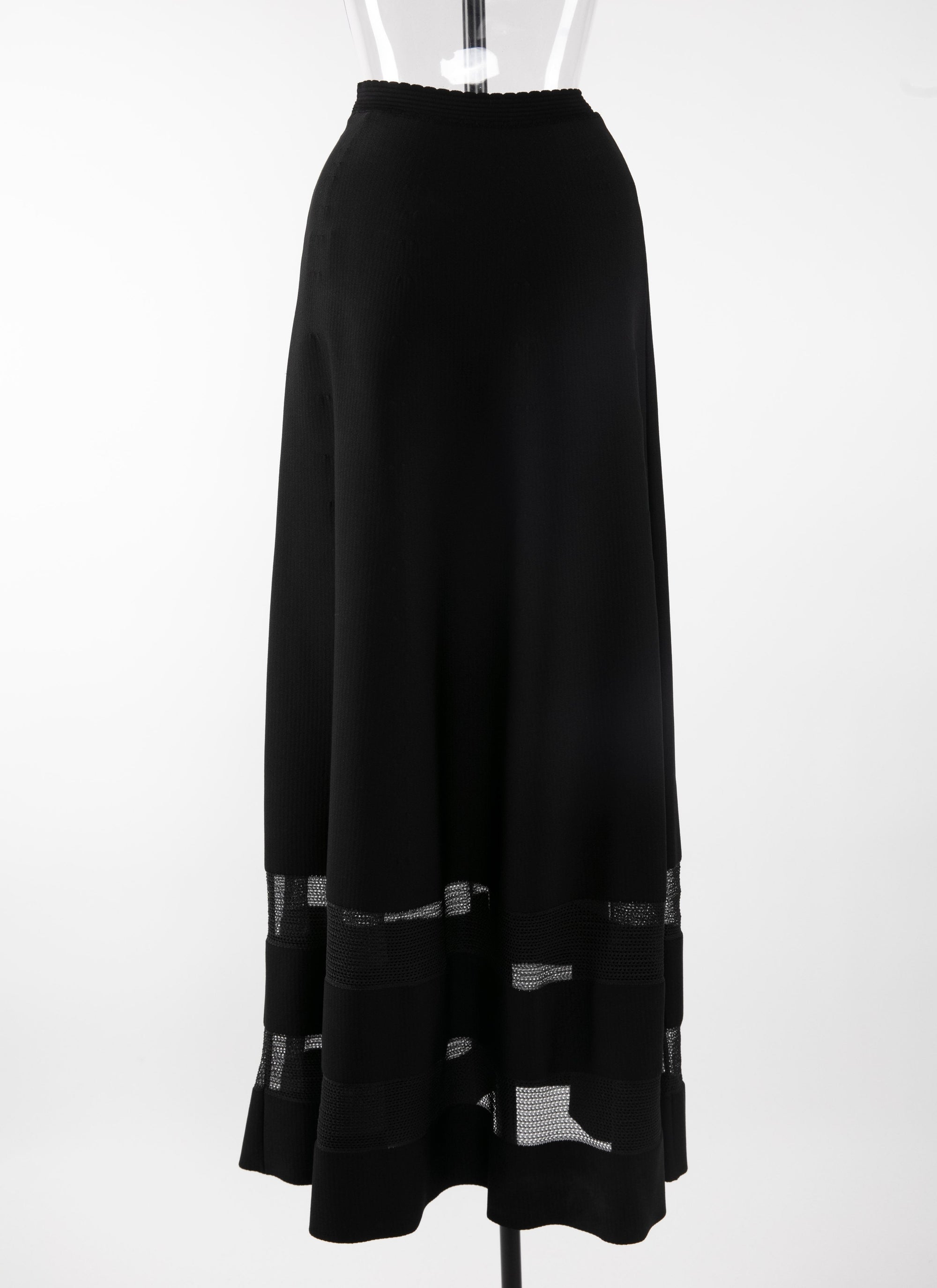 Jupe Mansart en maille - Noir