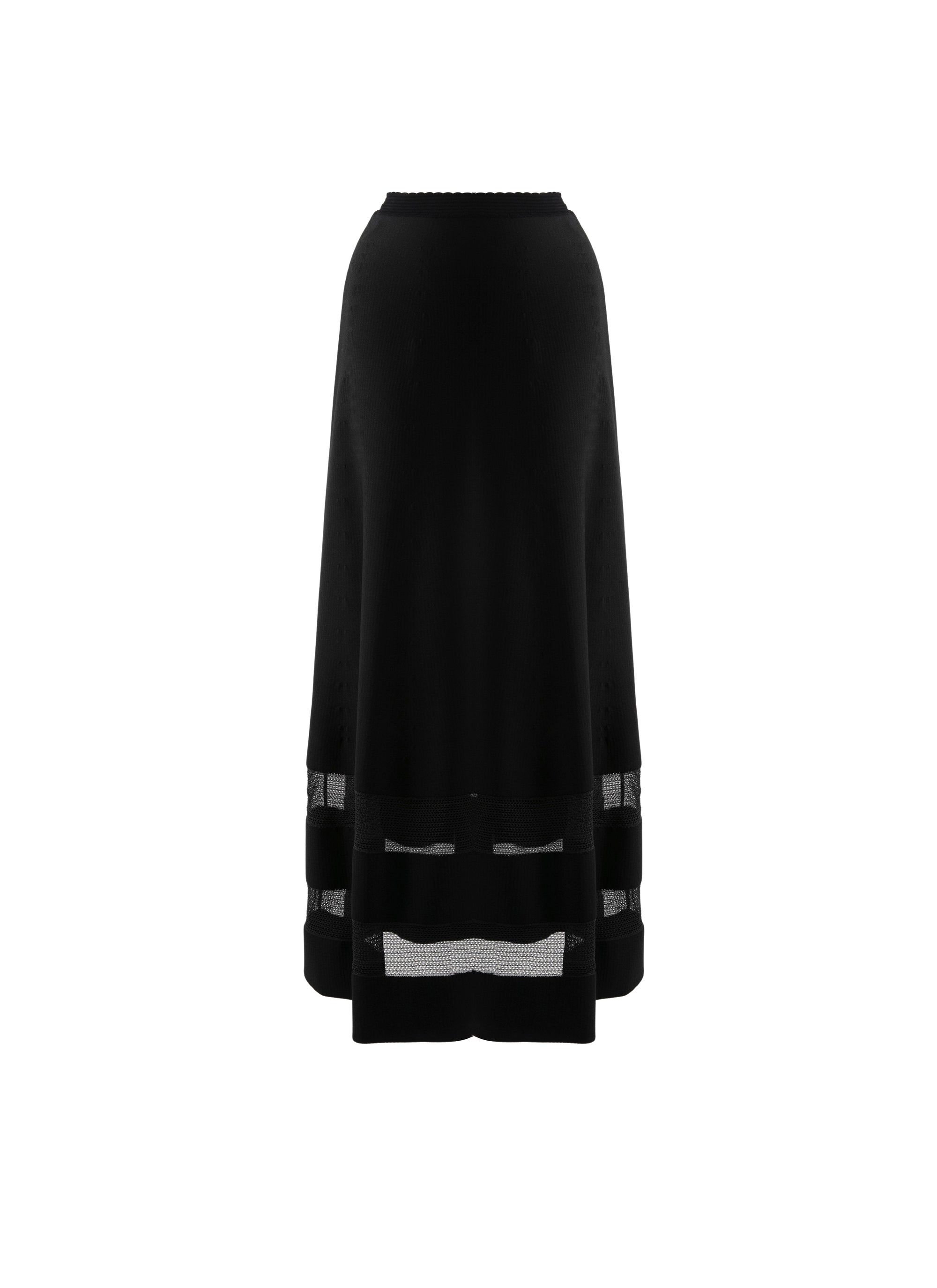 Knitted Mansart skirt - Black