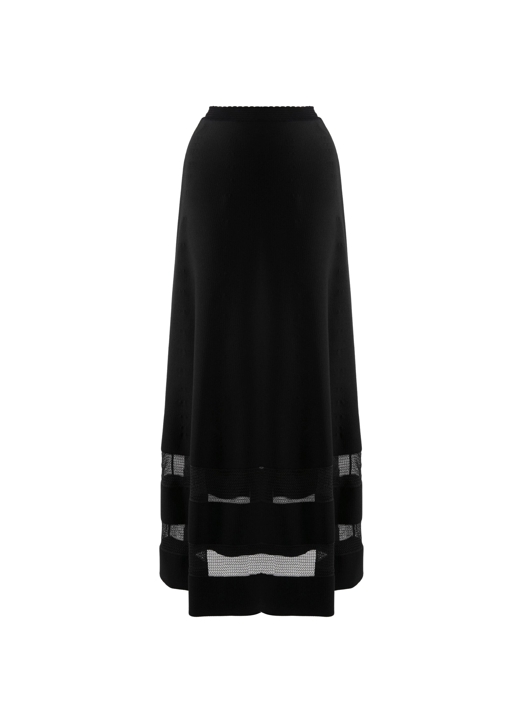Jupe Mansart en maille - Noir