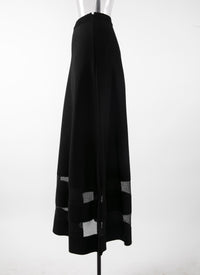 Jupe Mansart en maille - Noir