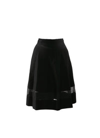 Jupe courte Mansart en maille - Noir