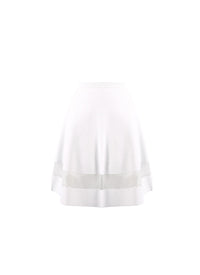 Jupe courte Mansart en maille - Blanc