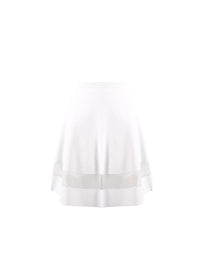 Knitted Mansart skirt - White