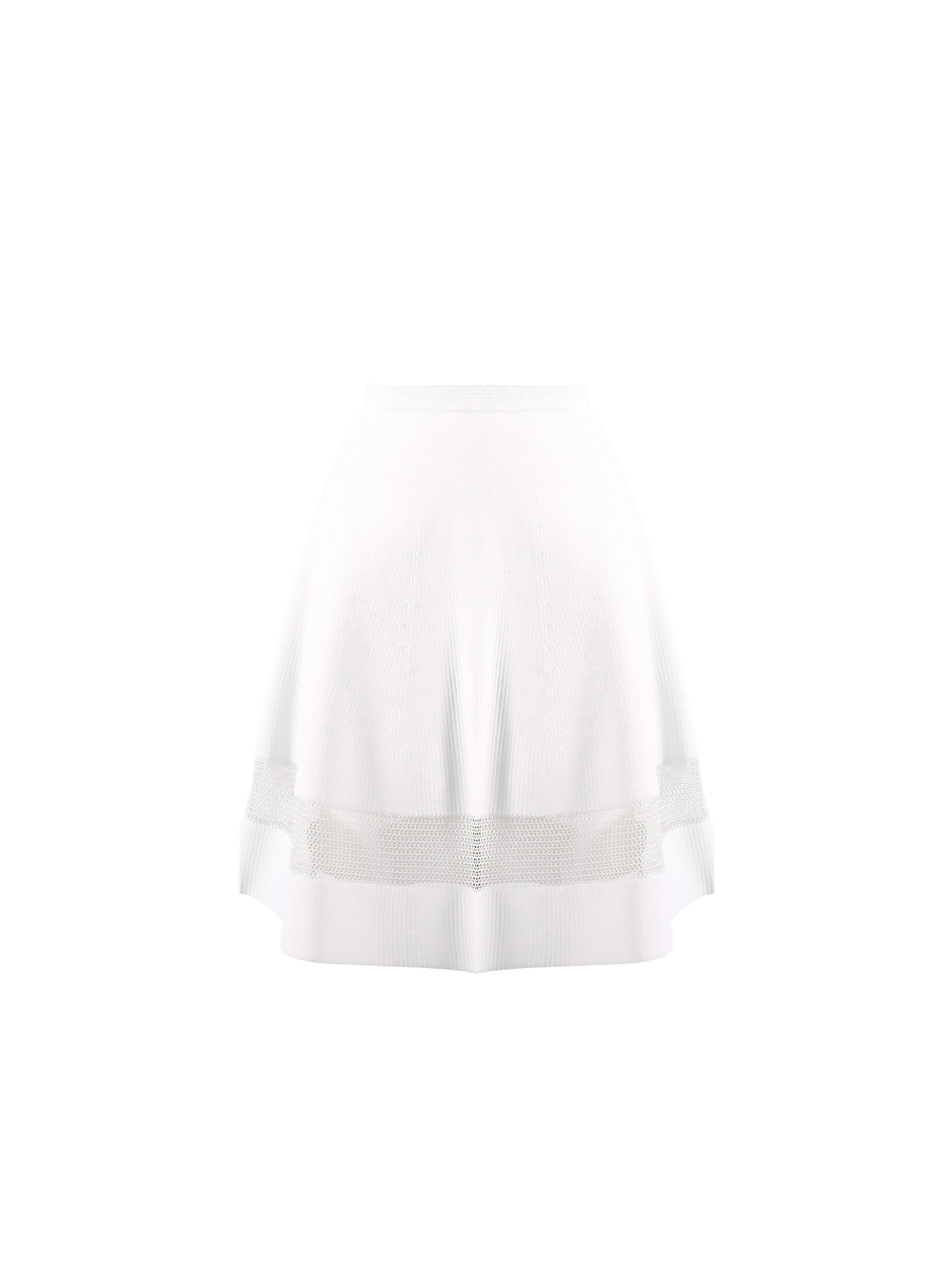 Knitted Mansart skirt - White