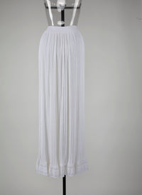 Falbalas long skirt - White