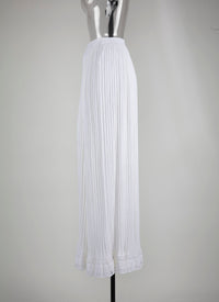 Falbalas long skirt - White
