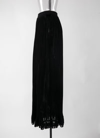 Jupe longue Falbalas - Noir