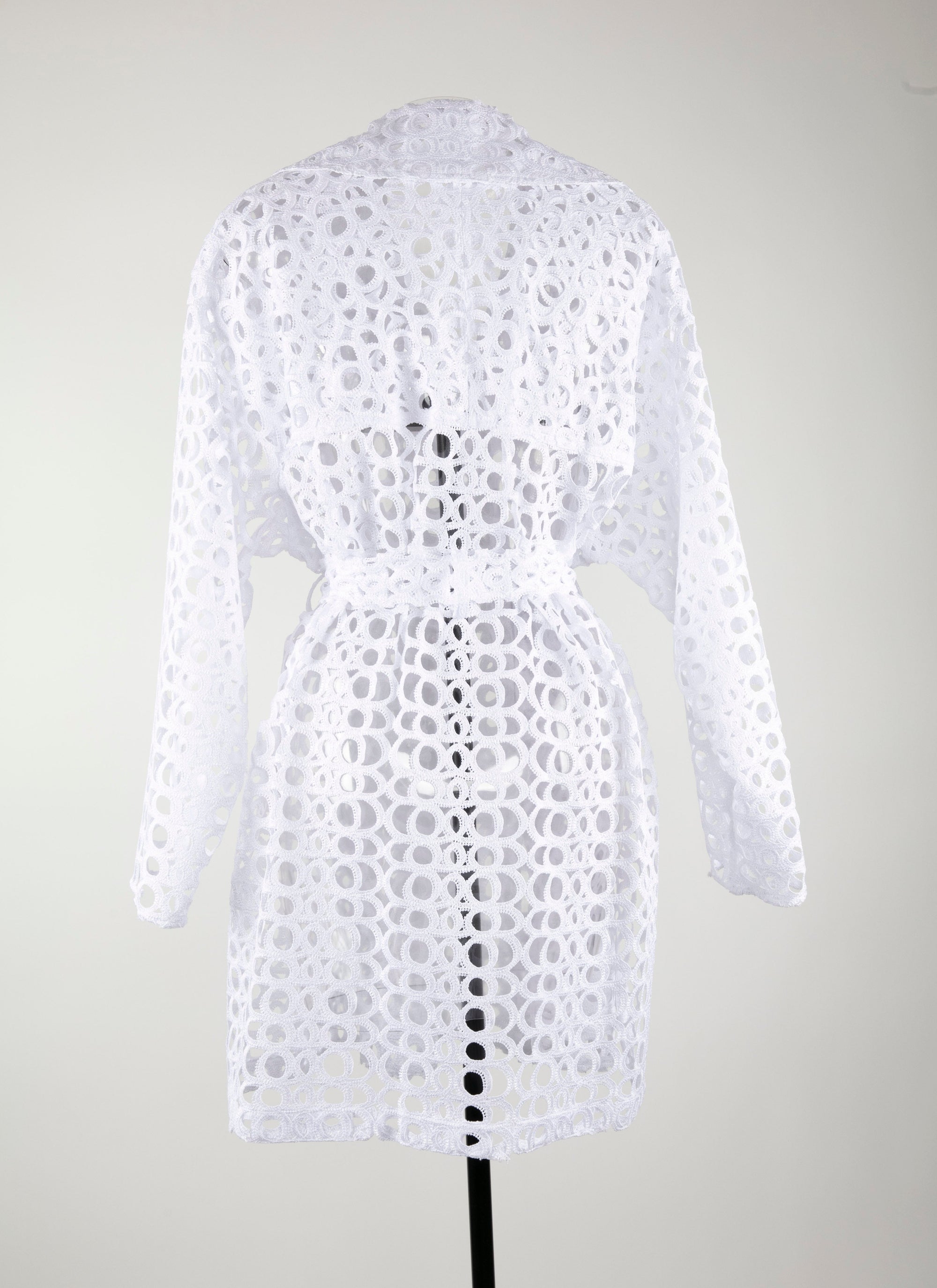 Trench effet baroque - Blanc
