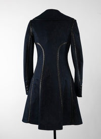 Slim-fit denim coat - Silver