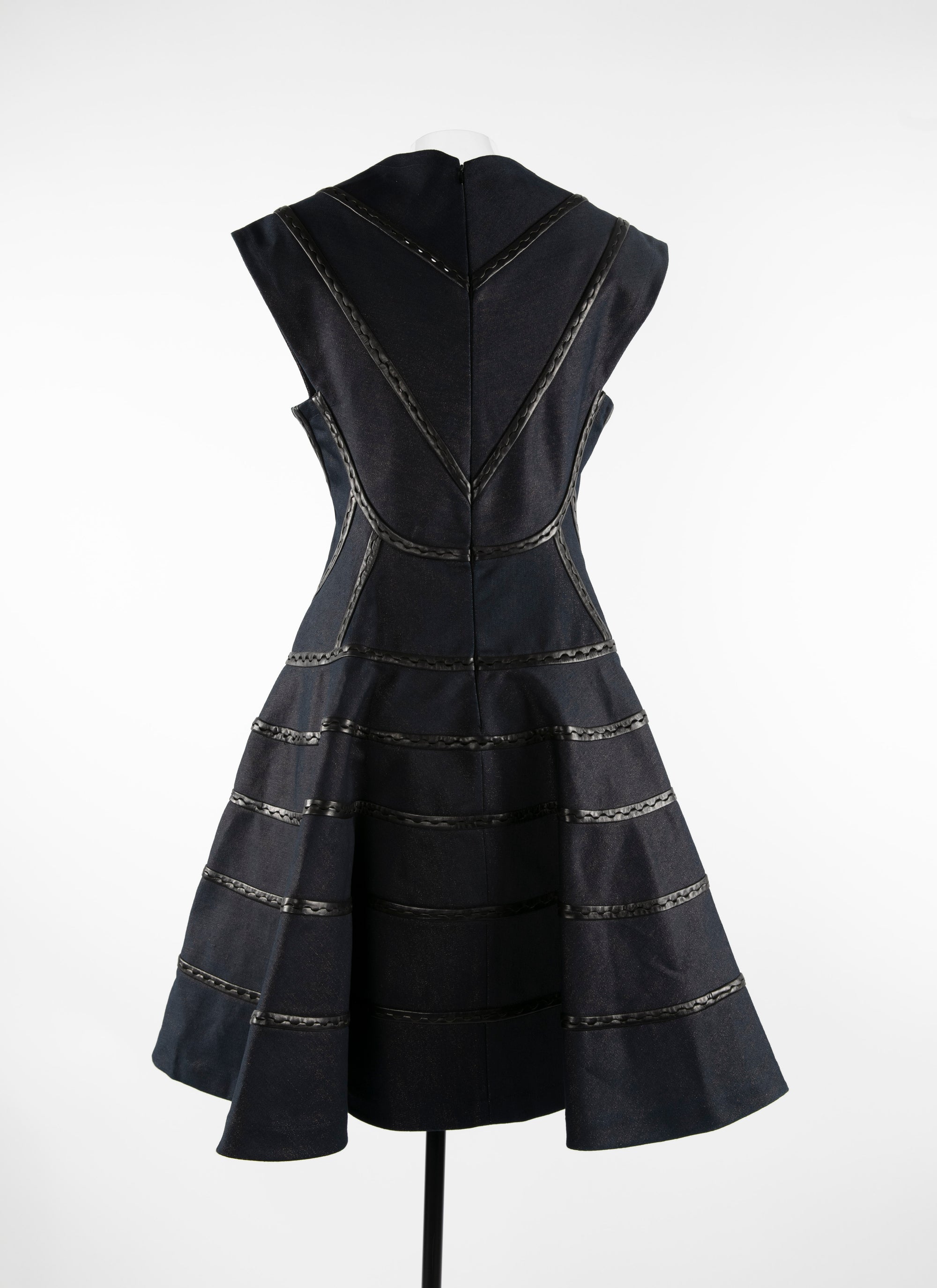 Sleeveless denim dress - Bronze