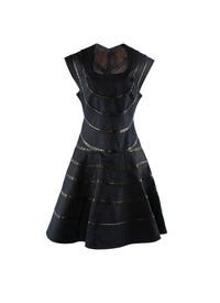 Sleeveless denim dress - Bronze