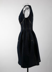 Robe courte sans manches cintrée - Argent